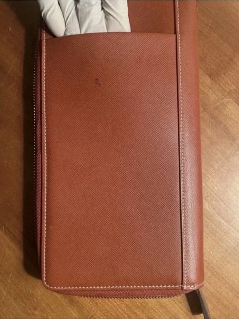 TechnoMarine Leather Zip Around Organizer Wallet (Fits a Travelers Notebook)